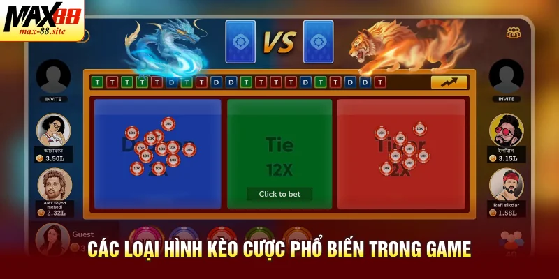 Các loại hình kèo cược phổ biến trong game
