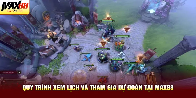 Quy trình xem lịch và tham gia dự đoán tại Max88